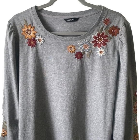 Driftwood Clare Embroidered Shirt - Neptune Size XL - Picture 3 of 11